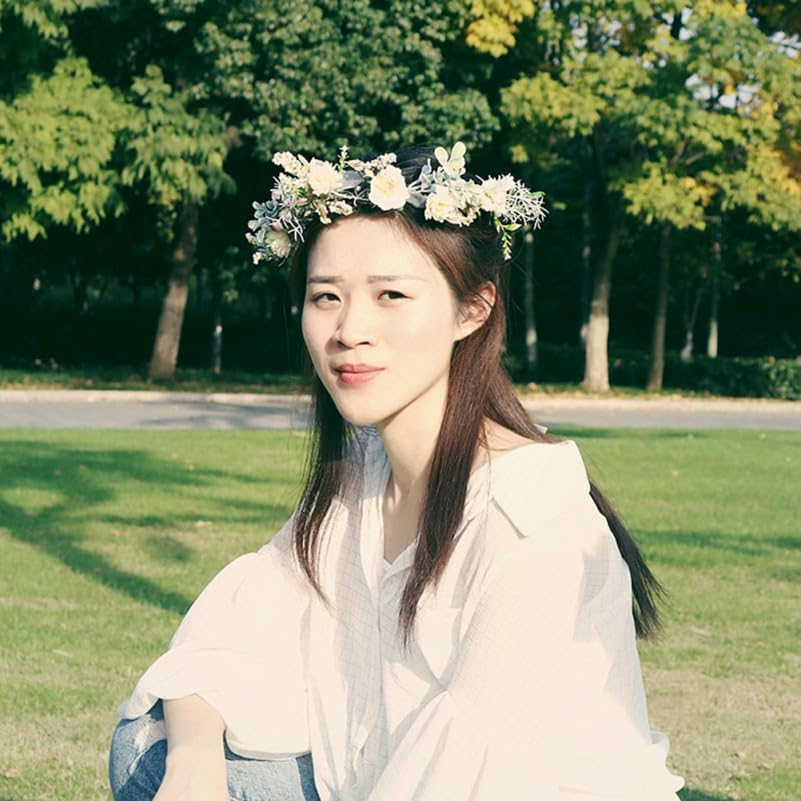 FOMIYES Simulated Flower Hair Accessories Lightweight Floral Headband for Brides Wedding Party Photo Shoots Cosplay Headwear for Girls