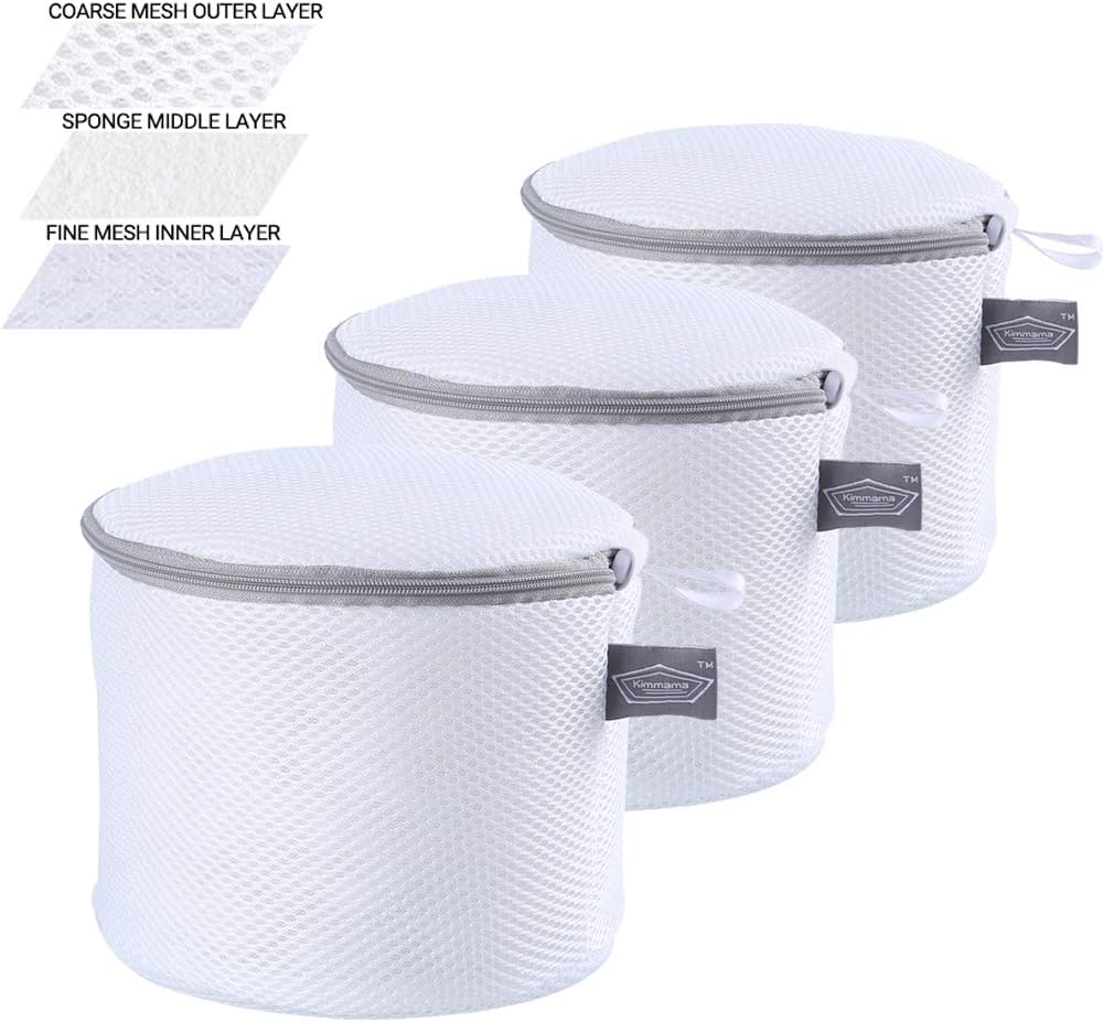 Kimmama Laundry Bags Mesh Wash Bags, Bra Washing Bag for Laundry, Net Washer Sack with Zipper, Lingerie Pouch for Cleaning and Drying Underwear, Delicates, Brassiere, Bralette, Undergarment image number 3
