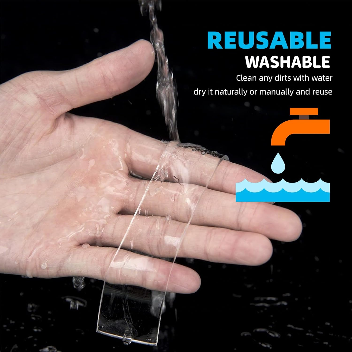 2 Pcs Nano Double Sided Tape for Photo, Mat, Craft, Mounting Tape Washable, 3 Meters image number 5