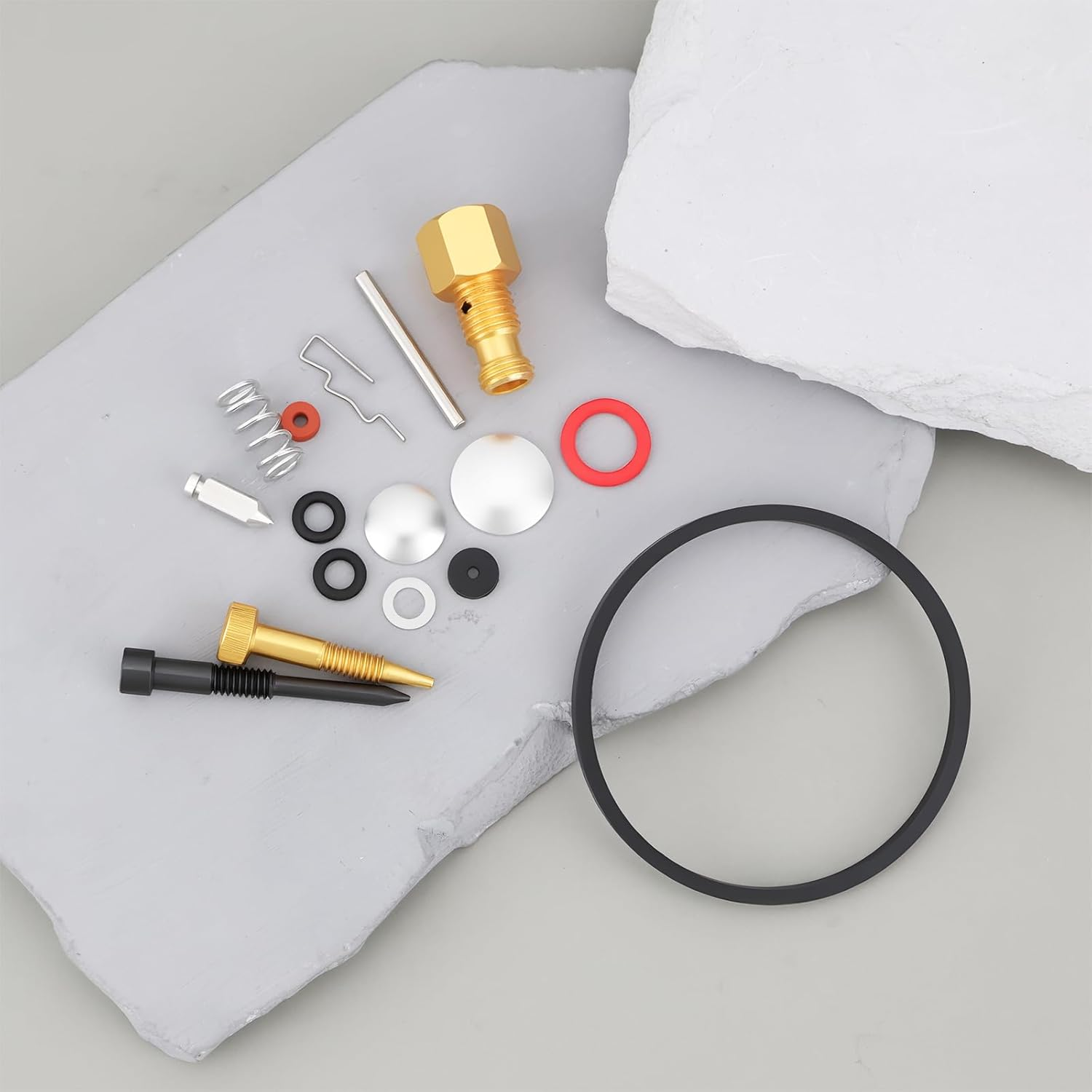 Ecsing Carburetor Rebuild Kit Compatible with Tecumseh H25-H70 HH40-HH70 Engines image number 2
