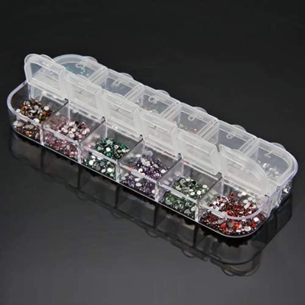 1 Box Nail Art Rhinestones Gems Crystal Nails Art Decoration DIY Phone Craft image number 3