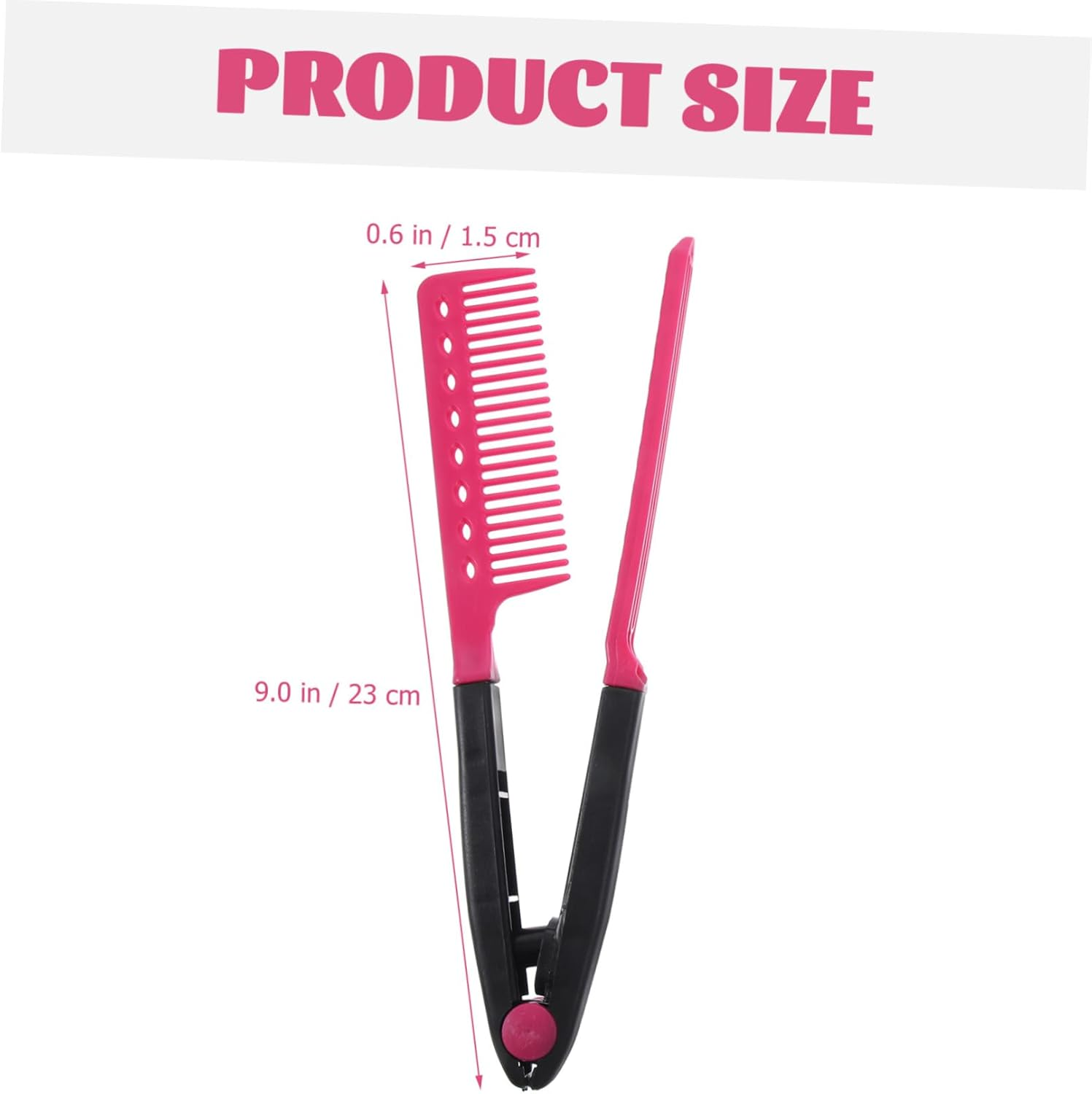 Outanaya Hair Straightening Comb Plastic Material Flat Ironing Hair Styling Tool Random Color image number 1