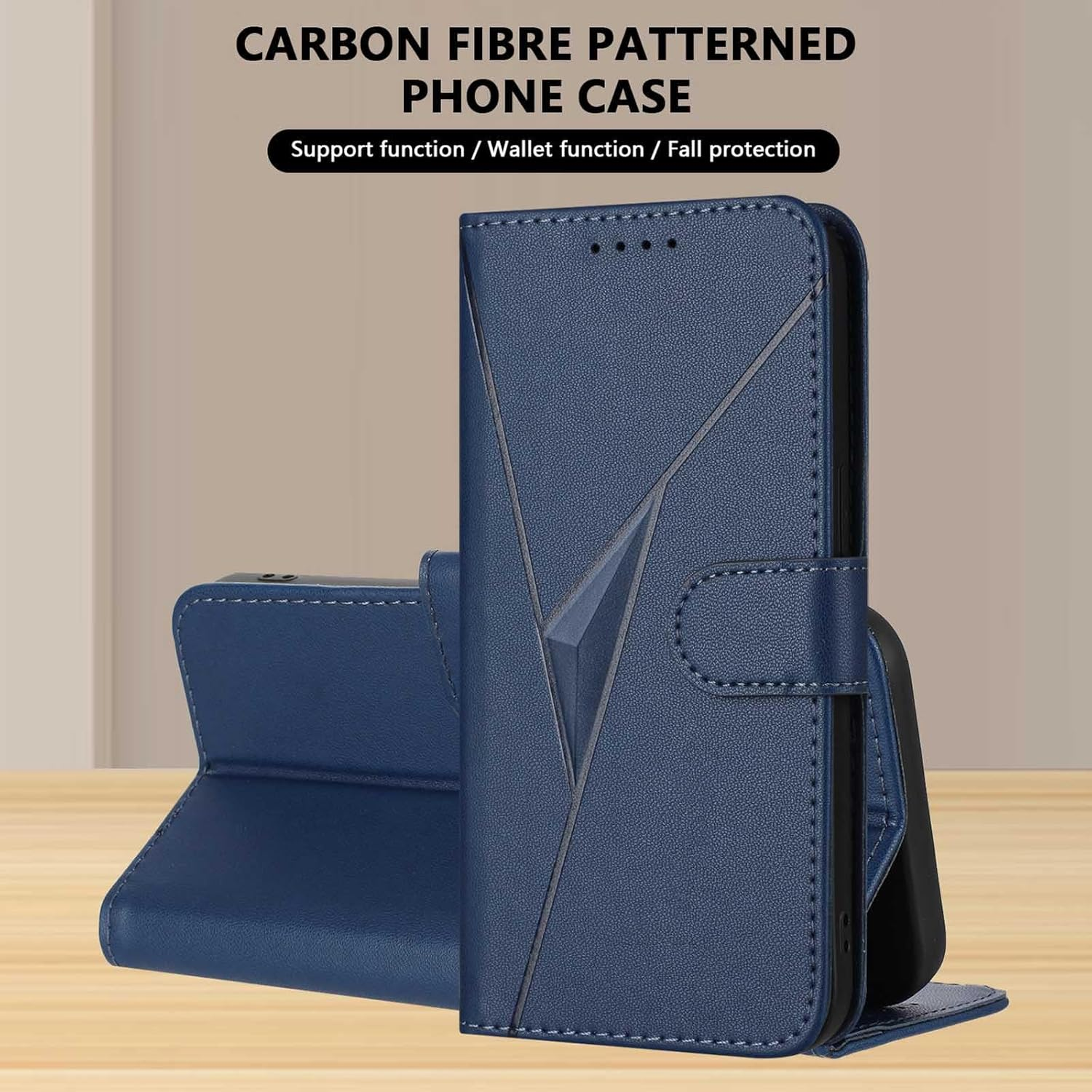 GOGME Case for Oneplus Nord CE5 - Mobile Phone Case with Magnetic Closure, Protective Wallet Function, Multi-Angle Stand & Full Protection - Gold