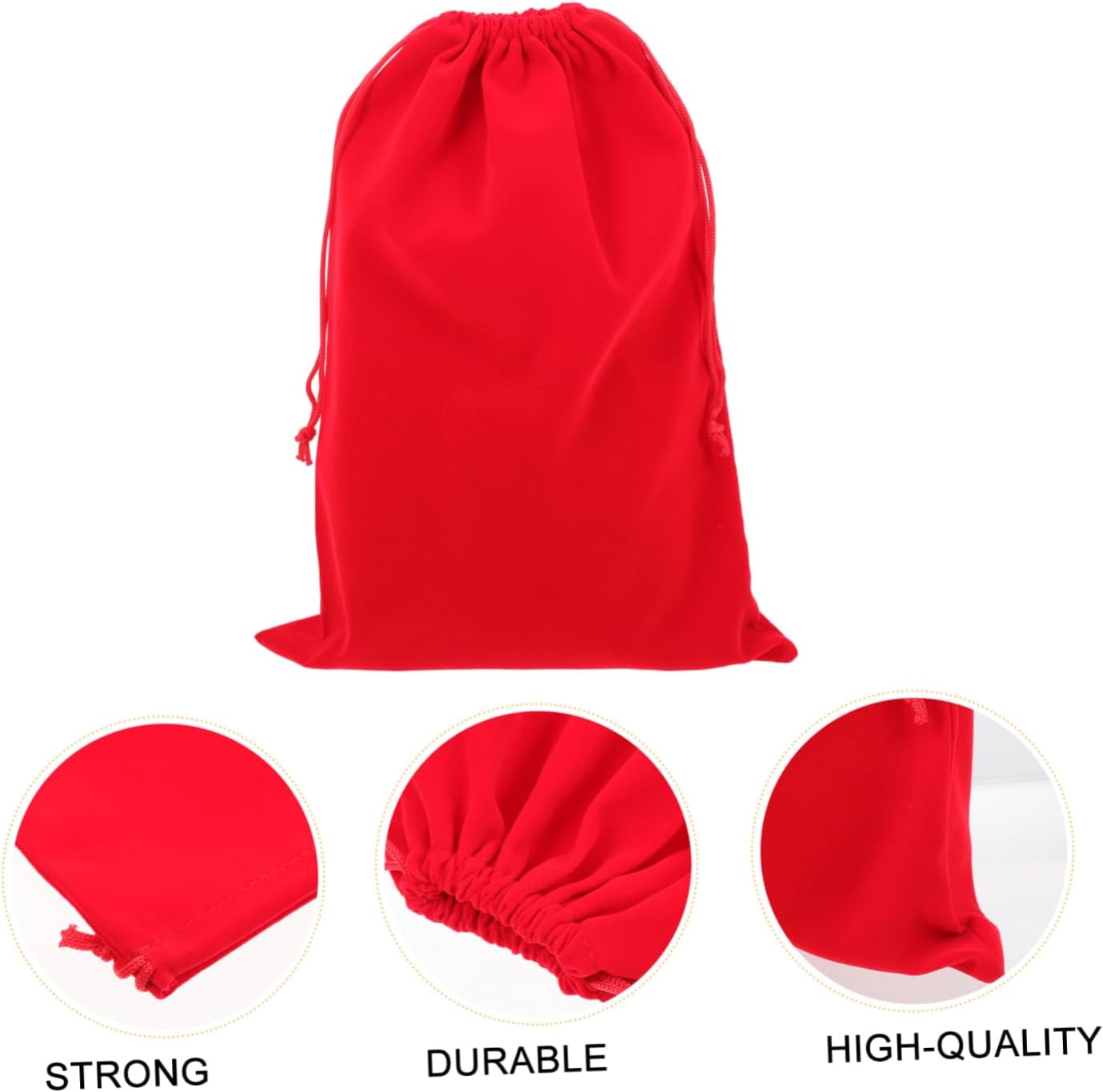 TOVINANNA 3Pcs Electrical Appliance Storage Bag for Hair Dryer Drawstring Design Soft Material for Travel and Home Organization image number 2