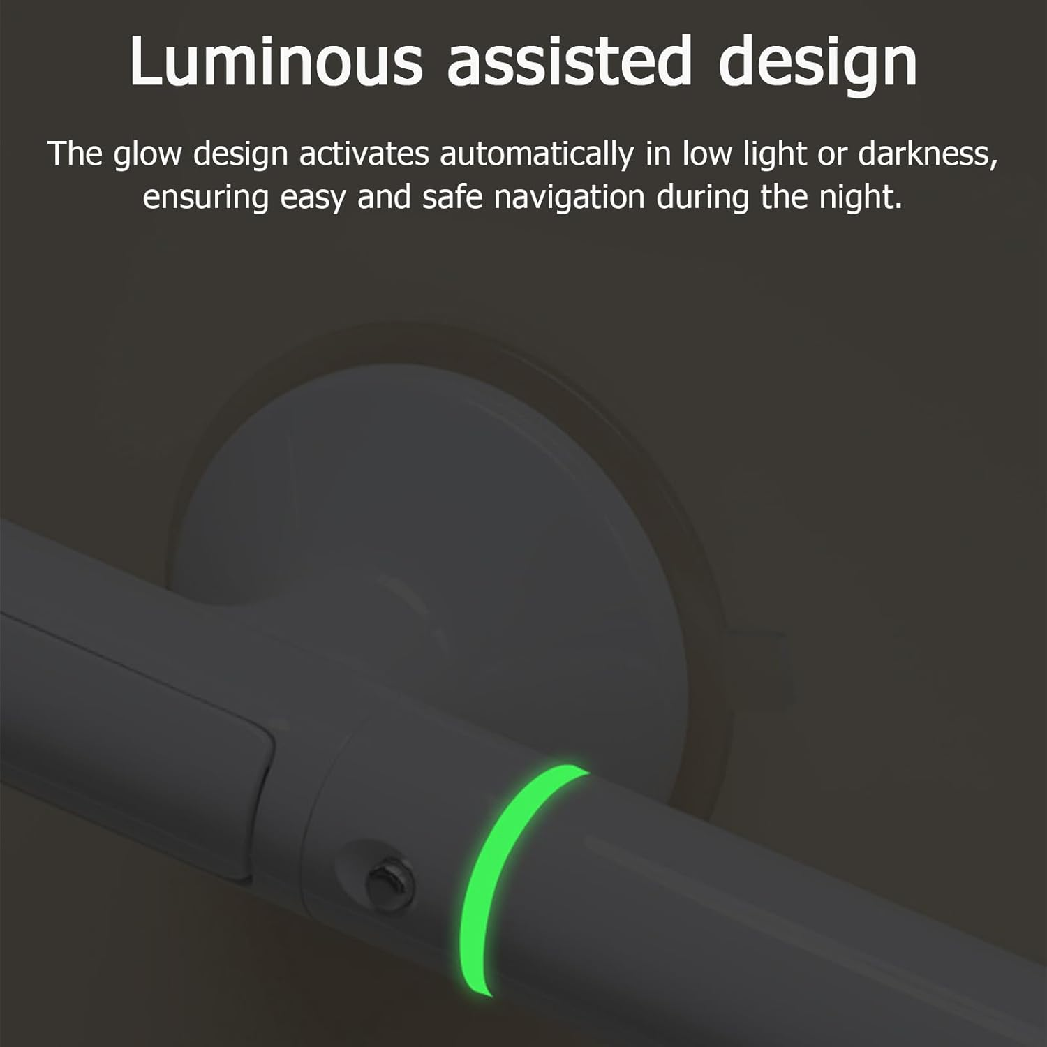 Suction Grab Rails for Shower，Grab Bars for Bathtubs，Suitable for the Elderly, Heavy Duty Safety Grip Handrail, No-Drill Installation Strong Suction, Suitable for Toilet, Shower, Bathtub （2 Pack） image number 3