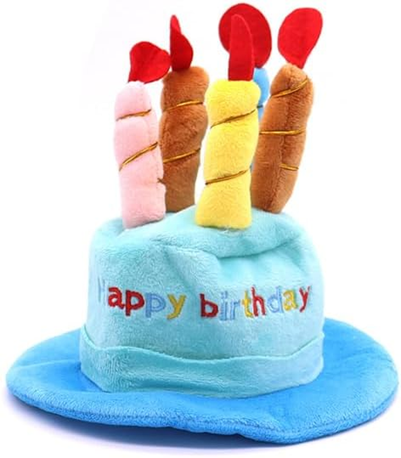 Pet Birthday Hat Plush Gift Cat Dog Cake Hat Party Hat image number 4