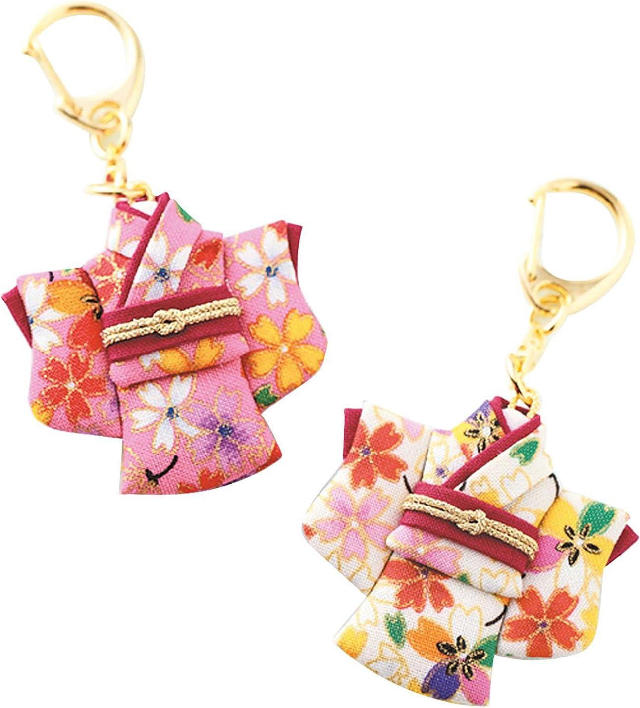 Panami LH-97 Craft Kit, No Sewing, Japanese Mini Kimono, Keychain, Handicraft, Handmade Supplies