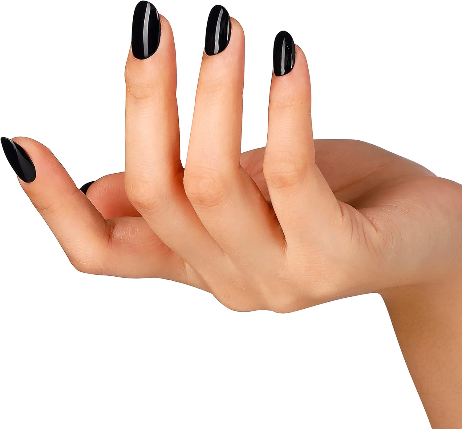 BLUESKY Gel Nail Polish A21 [Jet Black] Soak off LED UV Light - Chip Resistant & 21-Day Wear 10Ml