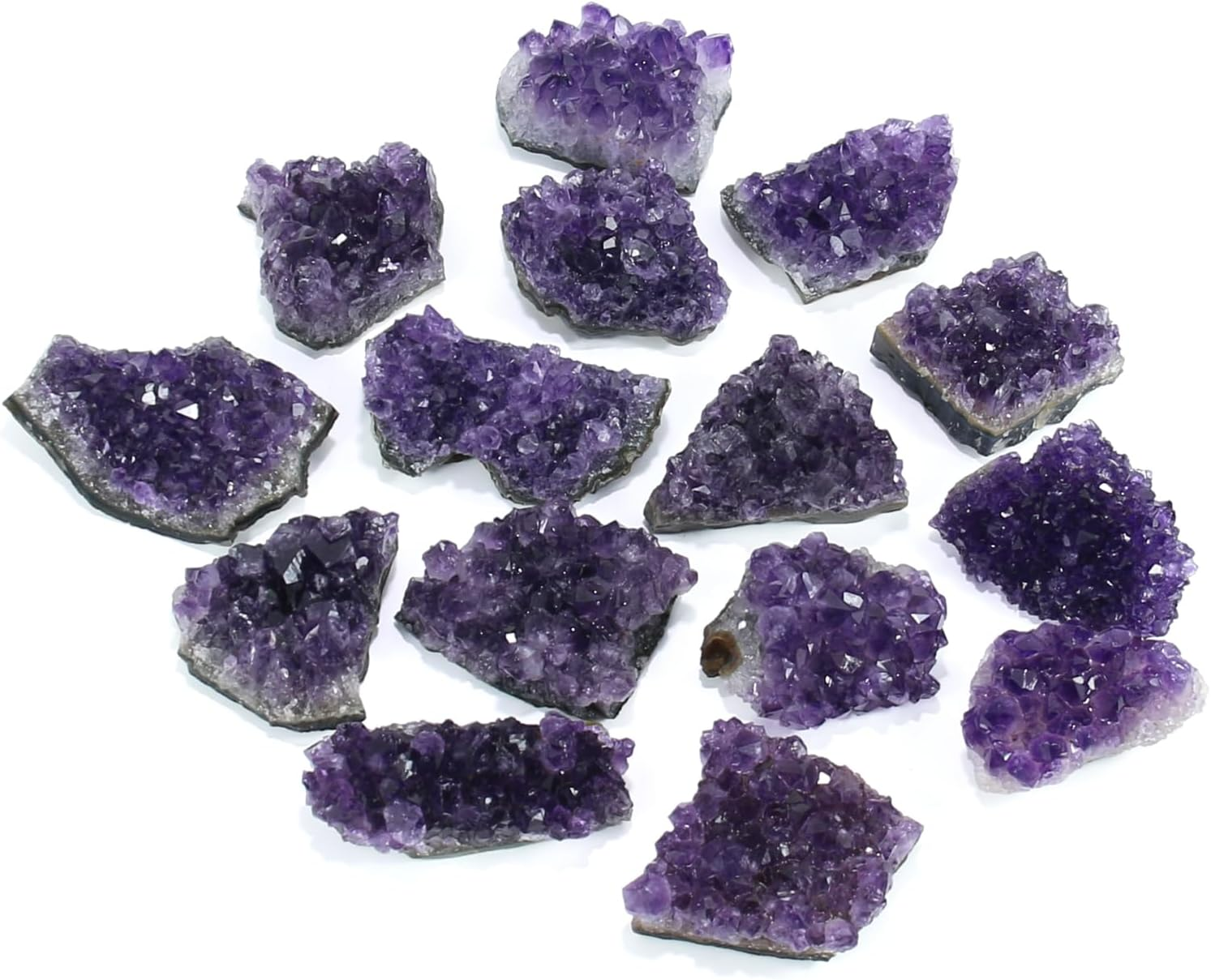 Amethyst Crystal Rock, Real Amethyst Stone, Natural Purple Crystals and Healing Stones, Amathesis Crystal Cluster Geode, Amatista Piedra Natural, Cuarzos Originales De Energia Y Piedras (100G) image number 2