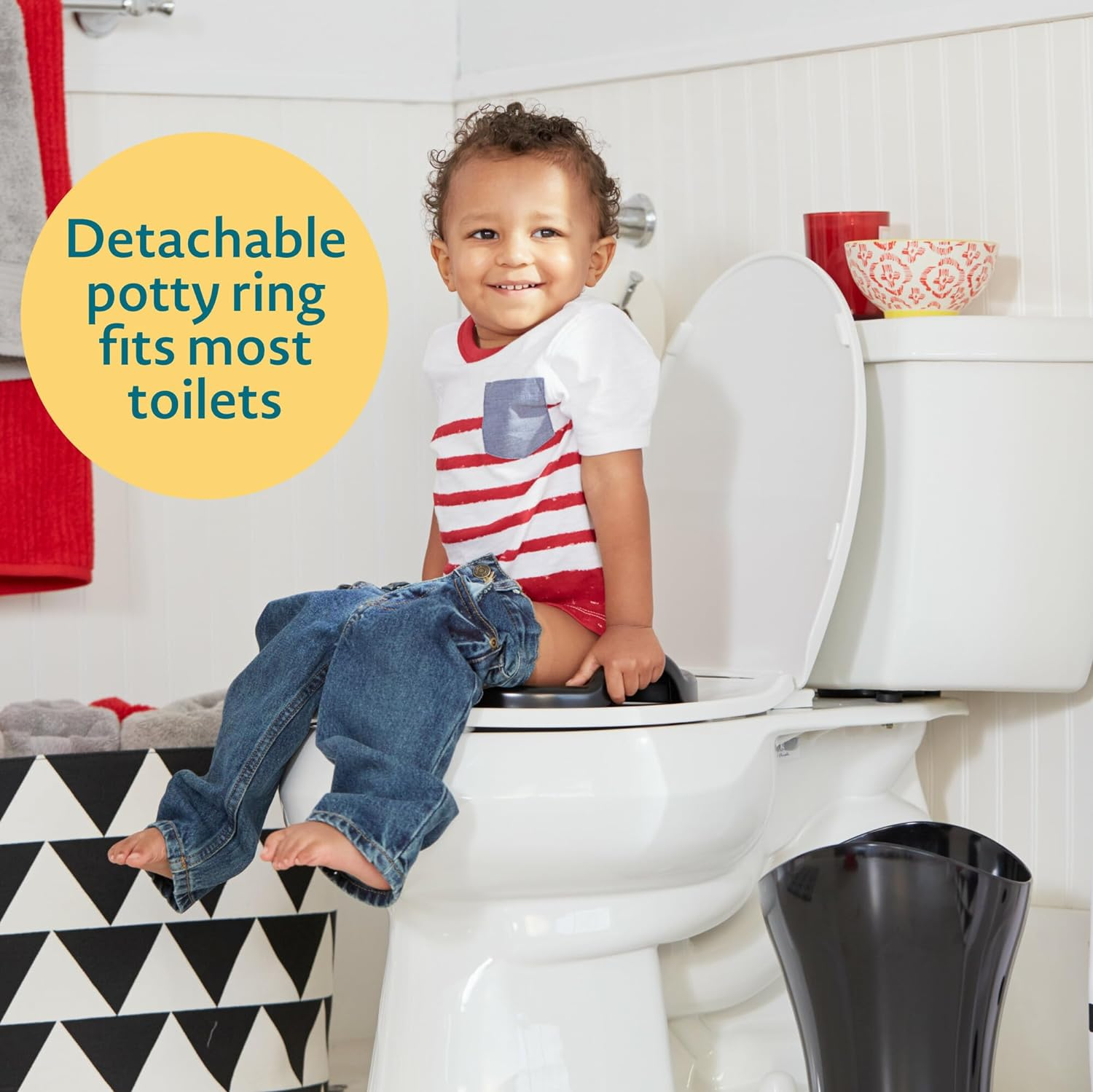 The First Years Training Wheels Racer Potty System | Easy to Clean and Easy to Use Potty Training Seat image number 3