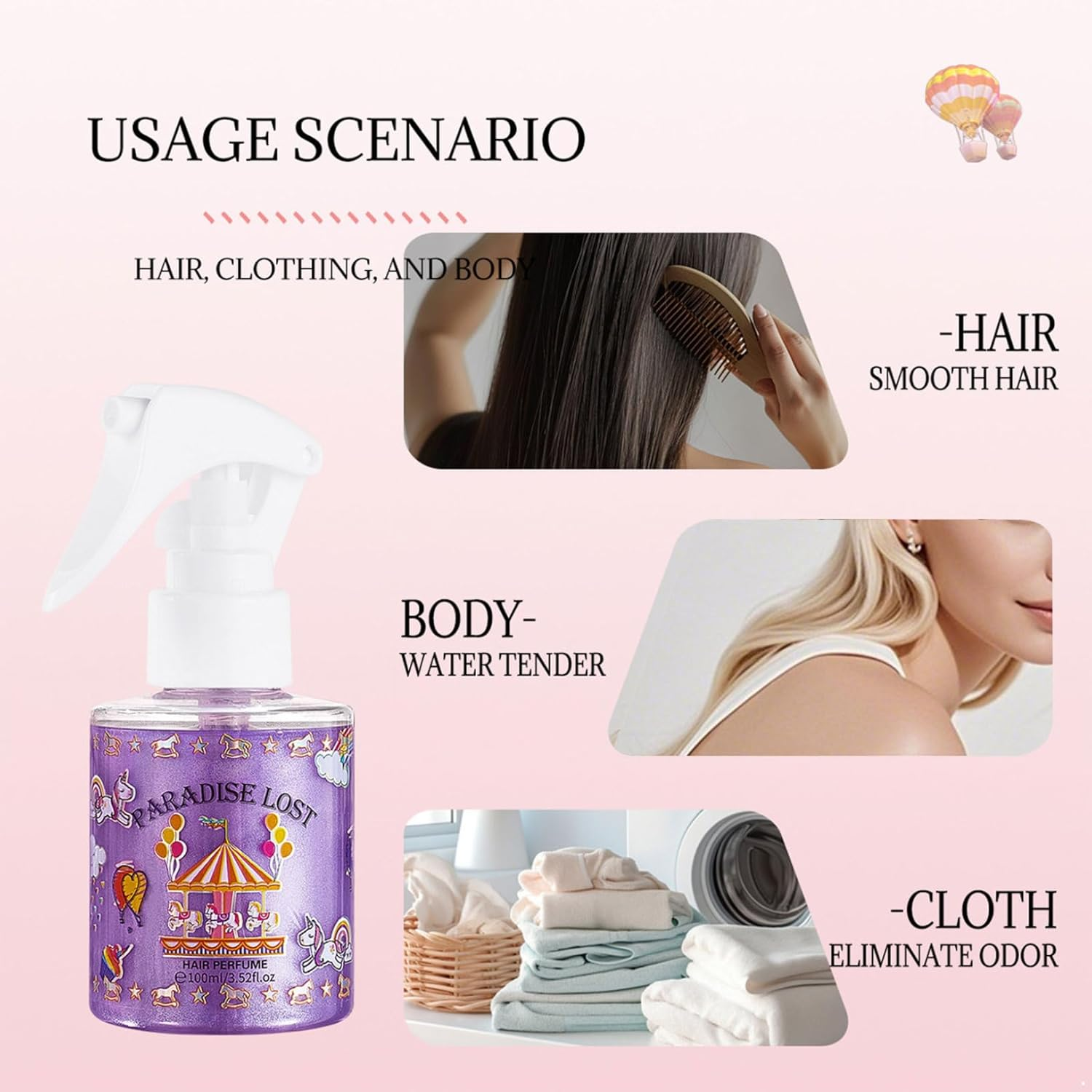 Yeahdor Long Lasting Fragrance Mist for Clothes and Hair Refreshing Body Spray for Women Men All Day Fresh Scent Perfume Lavender One Size - Orange image number 6