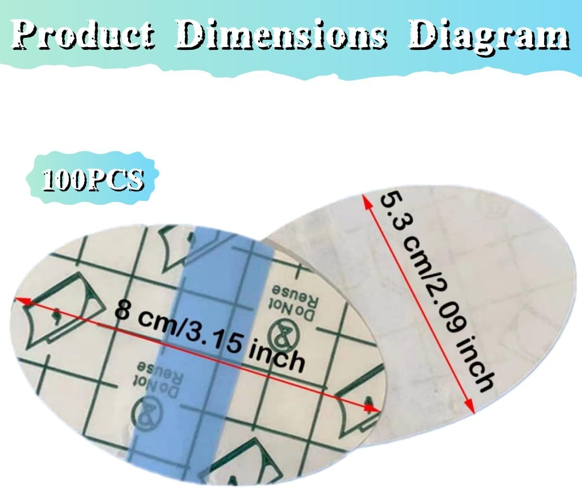 100 PCS Clear Waterproof Ear Stickers,Ywbfove Easy-Tear Back Stickers,Can Effectively Prevent Water from Entering the Ears,For Shower Bathing Swimming Surfing Water Sports Ear Protector image number 5