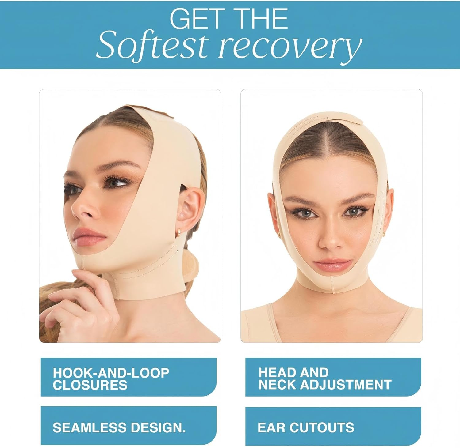 Facial Slimming Chin Compression Strap, Face Shaping Belt for Double Chin Reduction image number 3