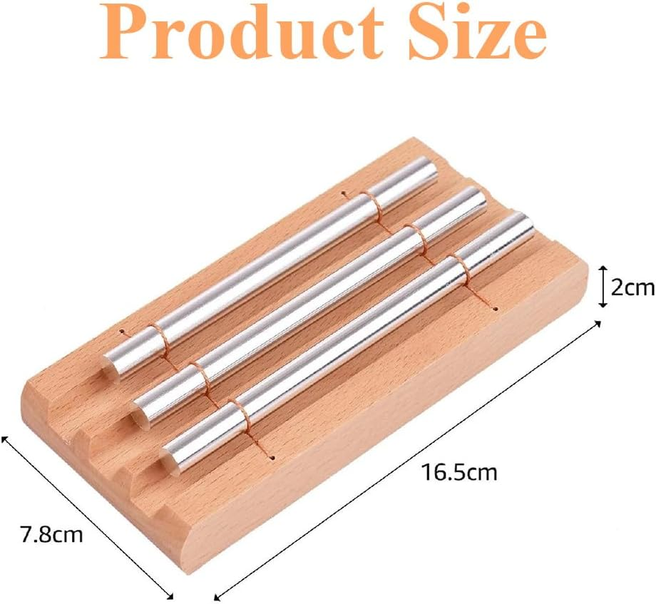 Percussion Chimes,Polyphony Bells,Meditation Chime,Wooden Percussion Instrument,For Prayer, Yoga, Eastern Energy Healing, Mindfulness and Sound or Rhythm Development with Gavel image number 2