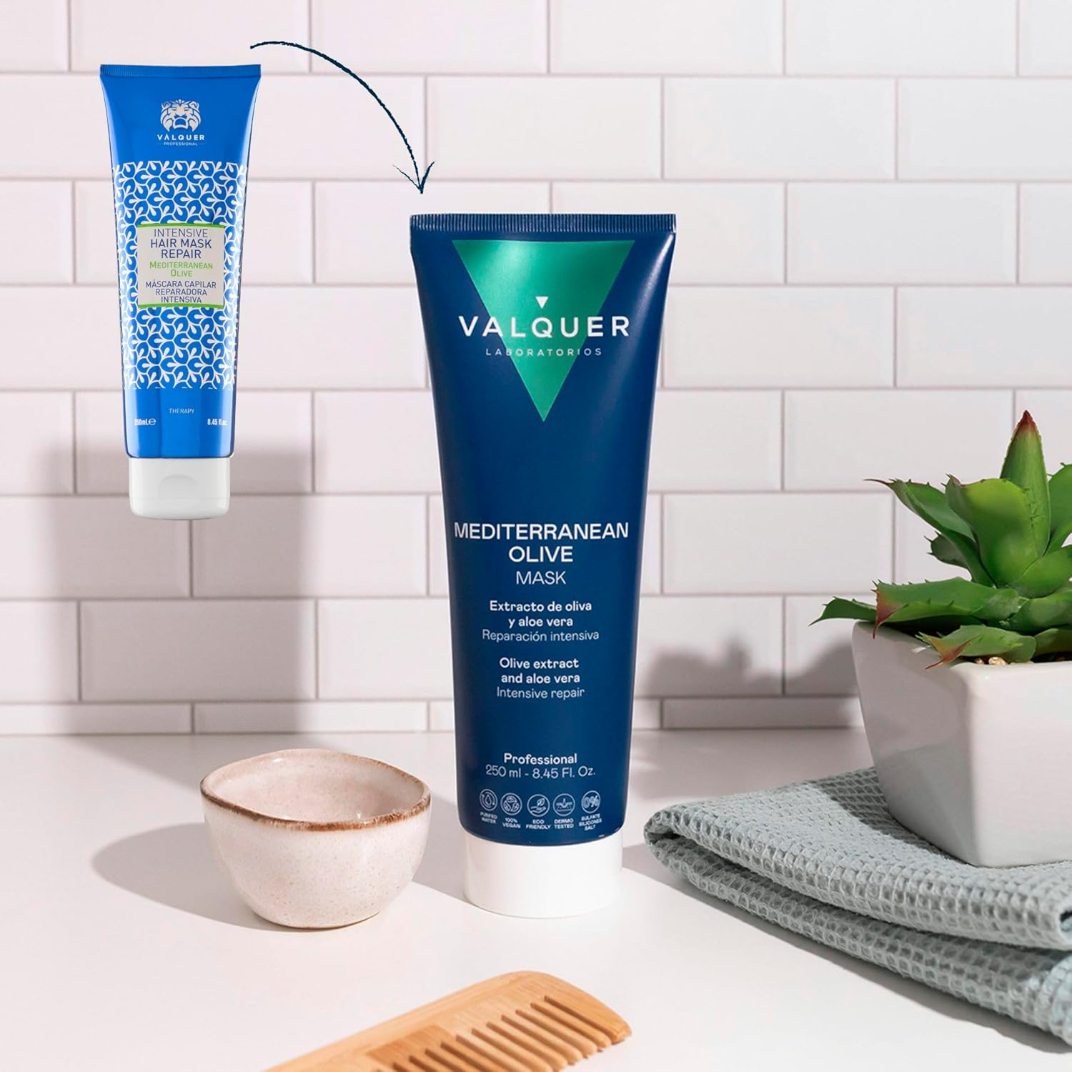 V&aacute;lquer Intensive Olive Hair Repair Mask - 250 Ml image number 1