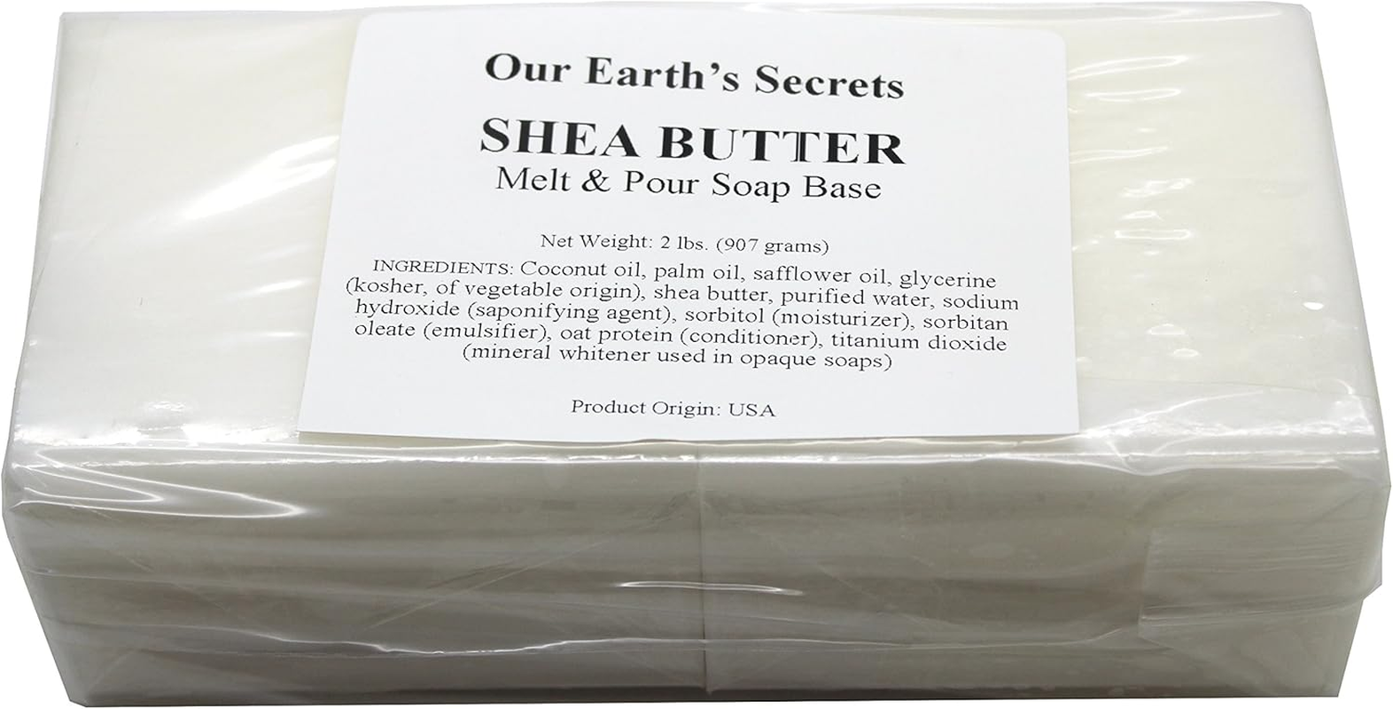 Shea Butter - 2 Lbs Melt and Pour Soap Base - Our Earth'S Secrets image number 1