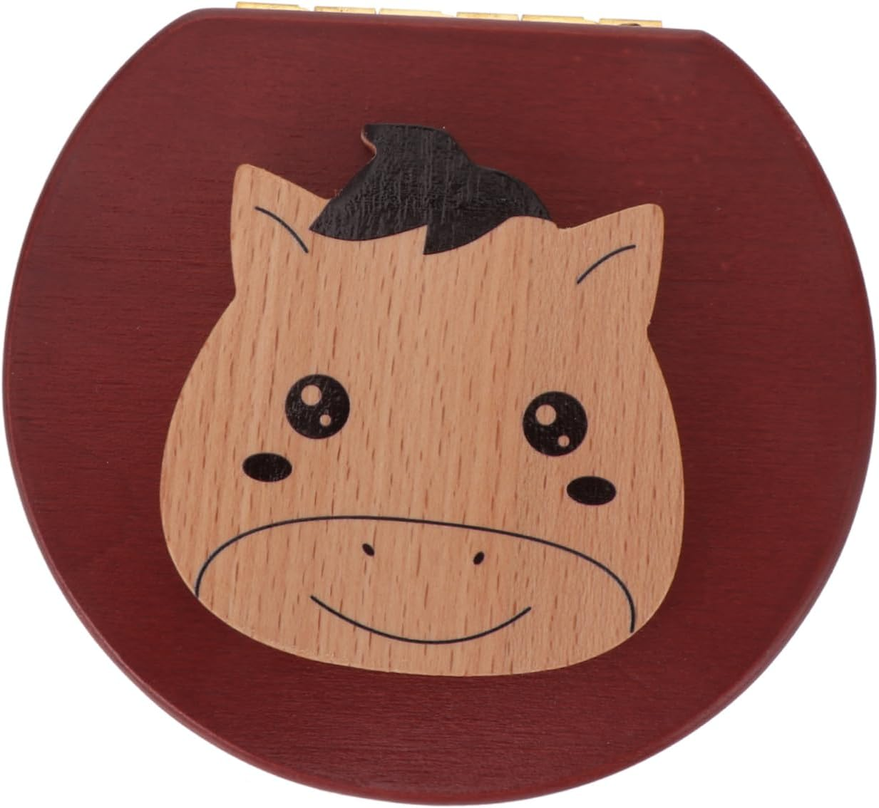 Sosoport Wooden Baby Tooth Keepsake Box First Tooth Storage Organizer Small Trinket Box for Infant Memory Preservation Newborn Hair Holder image number 5