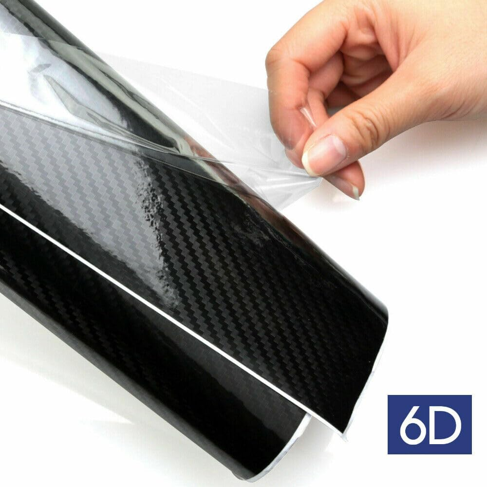 LEDON 6D Carbon Fibre Wrap 150X90Cm, Self Adhesive Film, Waterproof Wrap Roll without Bubble, Adapted to the Appearance and the Interior of Motorcycles, Computers, Cars image number 2