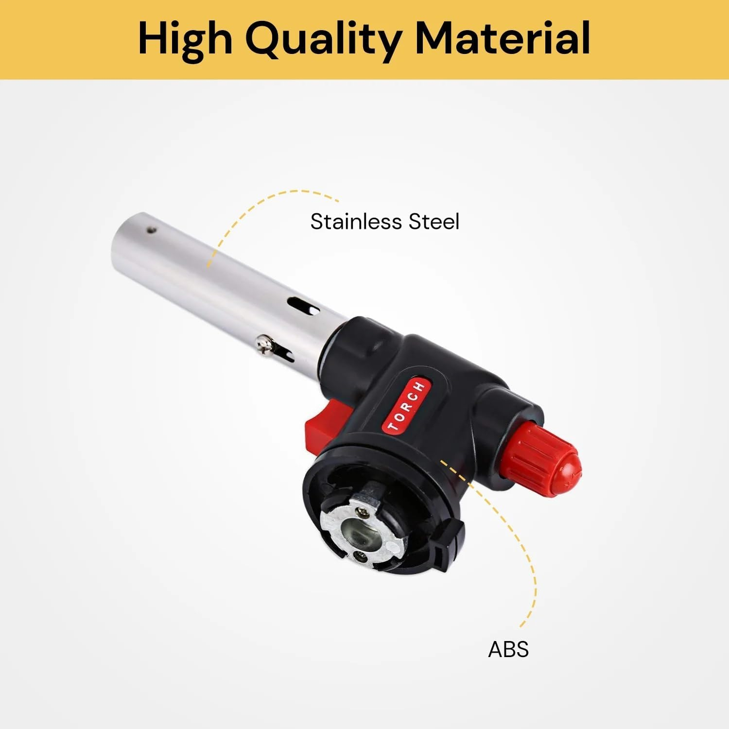 EZONEDEAL Gas Burner,Butane Blow Torch,Kitchen Butane Torch,Chef Cooking Torch Adjustable Flame Kitchen Torch for Cooking,Bbq,Baking,Camping,Roasting,Welding