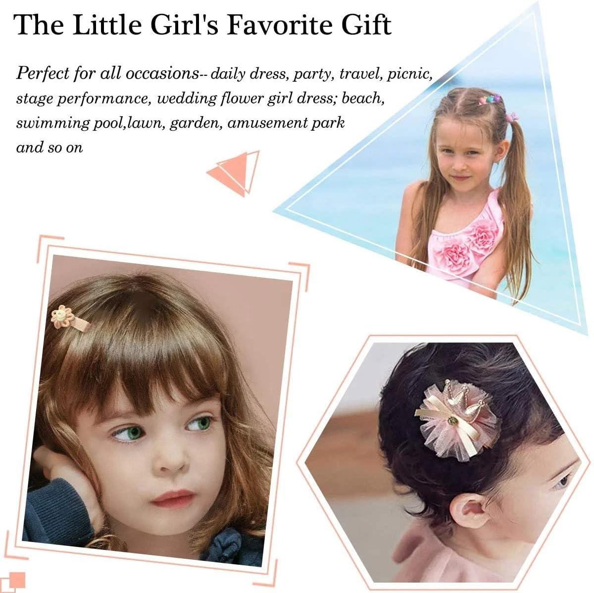 18Pcs Baby Hair Clip Hair Bows Set - Cute Elastic Hair Ties & Barrettes for Girls, Soft Non-Slip Hair Clips for Toddlers & Infants, Perfect Hair Accessories for Baby Girls image number 3