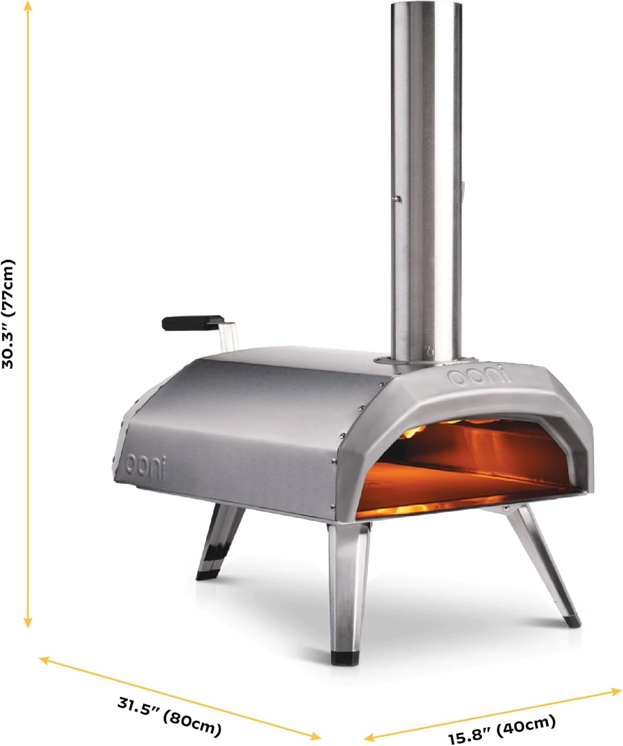 Ooni Karu 12 Multi-Fuel Portable Outdoor Pizza Oven &ndash; Wood and Gas Fired Pizza Oven - Woodfired & Stonebaked Pizza Maker for 12" Pizzas image number 4