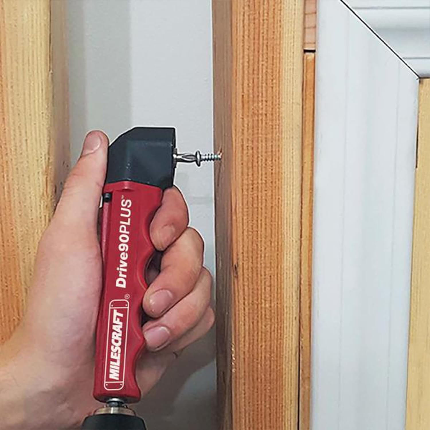 Milescraft Drive90Plus Right-Angle Impact Driver Drill Attachment 1/4In Socket