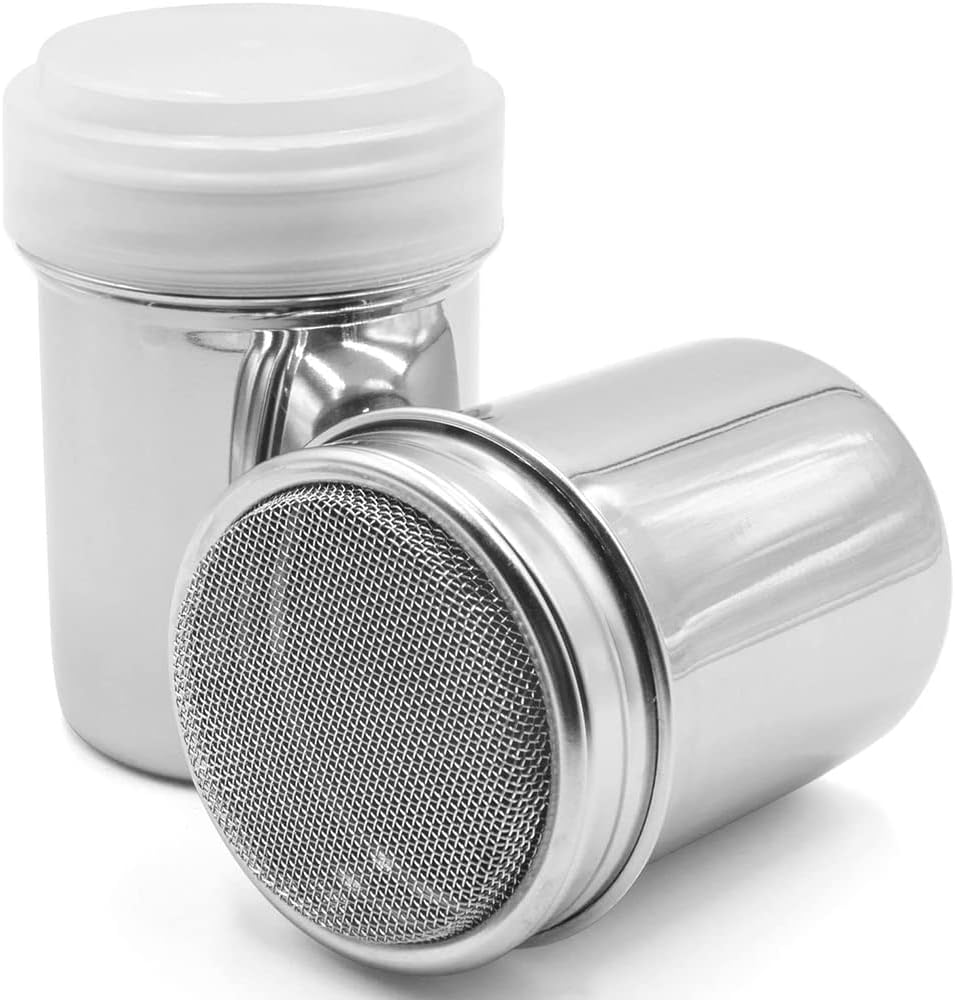 Stainless Steel Sugar Cocoa Coffee Icing Shaker Flour Duster Chocolate Powder #Coffee Duster