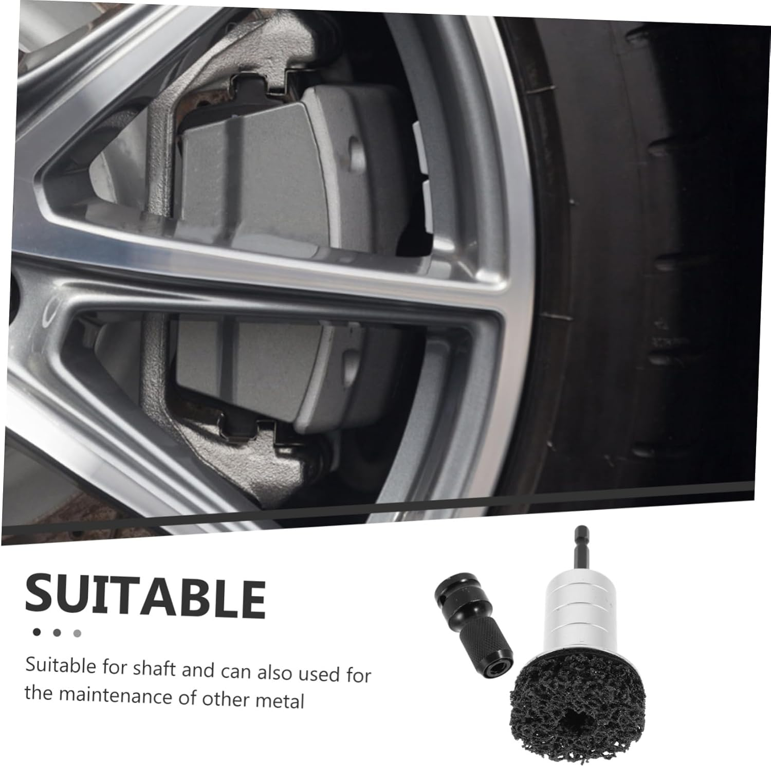 ERINGOGO Automotive Wheel Hub Rust Removal Tool Efficient Polishing Pads for Brake Disc Maintenance and Wheel Cleaning Buffing Kit For