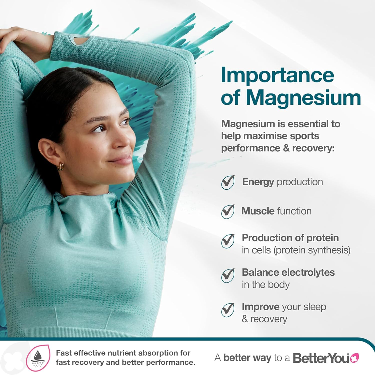 Betteryou Magnesium Gel - Relaxing Muscle Rub - Topical Magnesium for Effective Absorption - Tense Joint Support and Sore Muscle Relief - 5.07 Oz image number 1