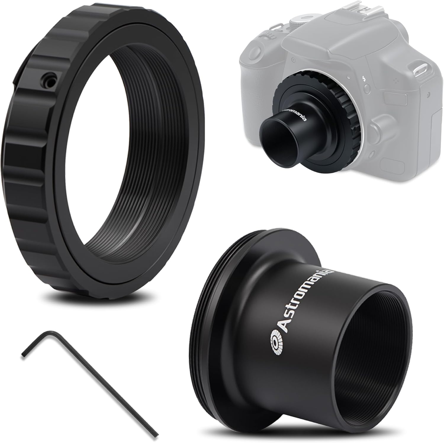 Astromania T-Ring and M42 to 1.25" Telescope Adapter (T-Mount) for Ni Kon SLR/DSLR Cameras image number 4