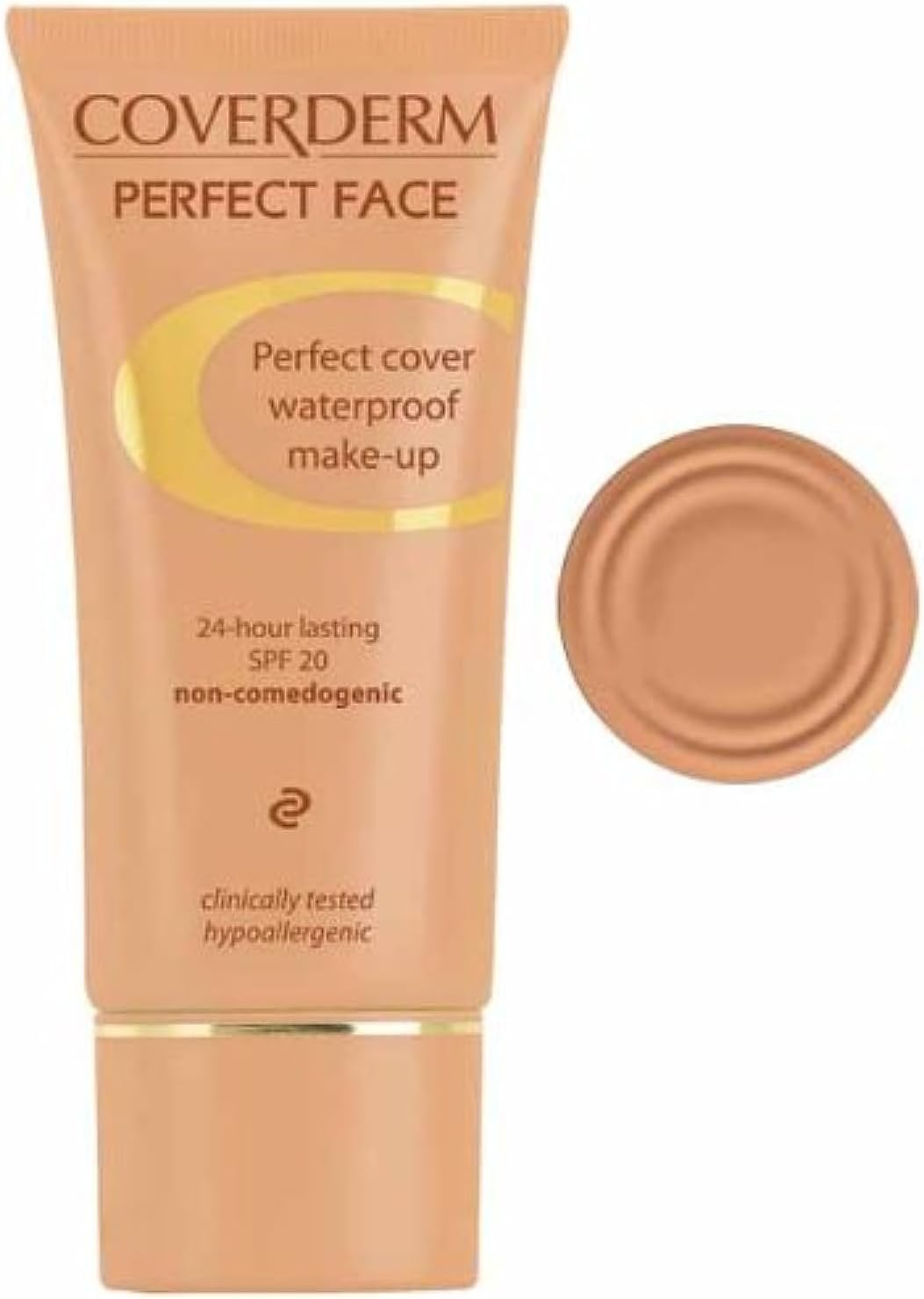 Coverderm Perfect Face Concealing Foundation 4, 1 Ounce