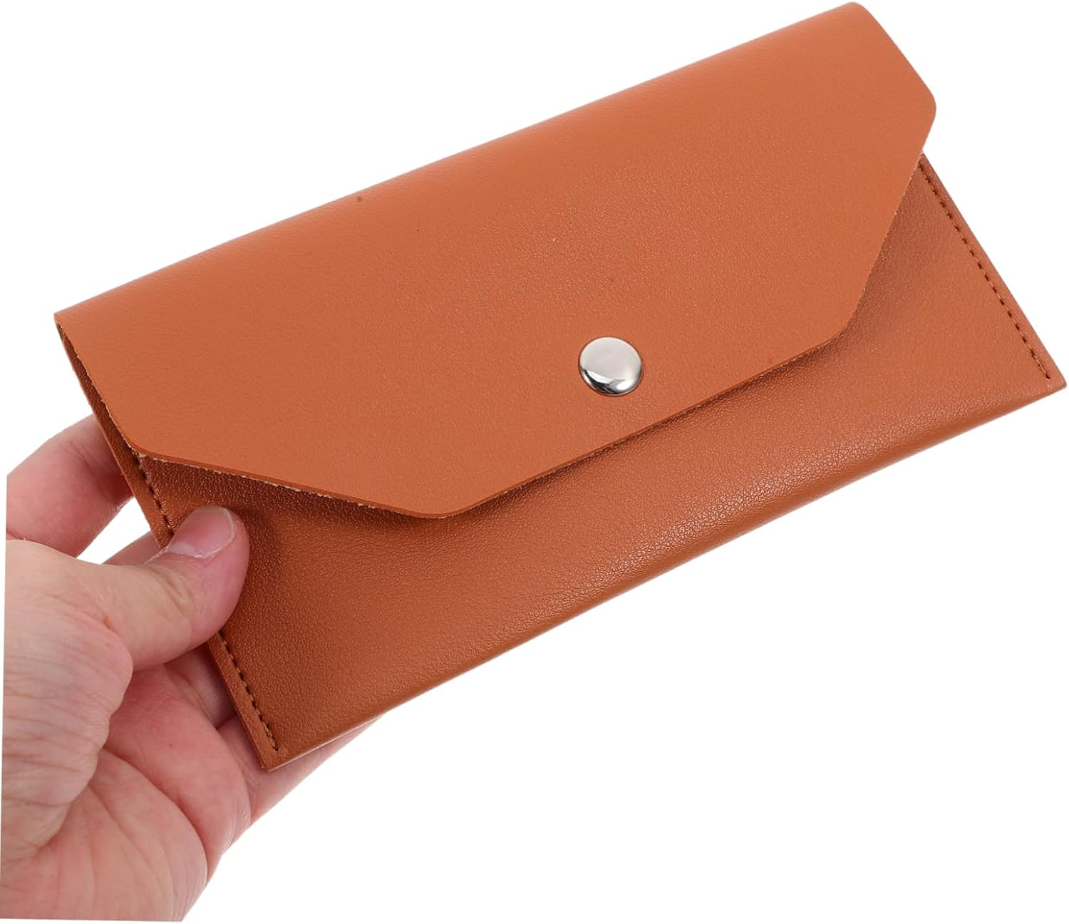 SOPOTUTU Card Organizer Money Envelope Passport Pouch Multiple Passport Holder Wallet - Brown image number 6