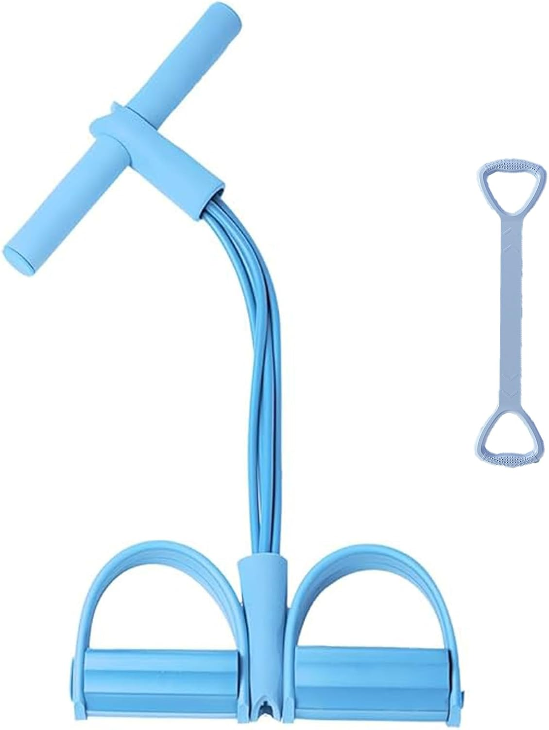 Multifunctional Tension Cor, Multi-Fonction Tension Rope 4/6/8 Tubes Resistance Bands with Handles, Stirrup Puller for Exercise for Women, Foot Pedal Resistance Band for Men Women