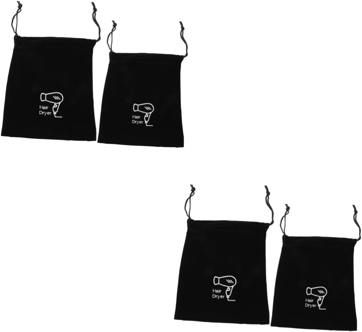 Beavorty 6Pcs Stylish Hair Tool Bag Travel Storage Bag Drawstring Guest Supplies for Hair Dryer
