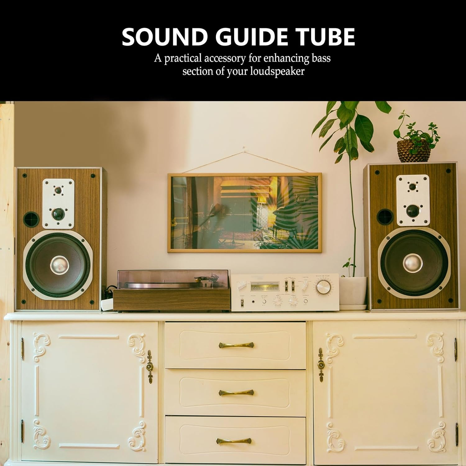 5Pcs Replacement Subwoofer Port Tube 82X110Mm Plastic Speaker Air Outlet Woofer Box Port Tube for Home Audio Speaker Accessories image number 5