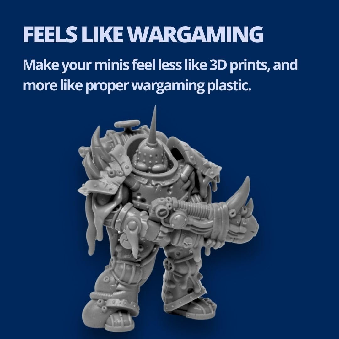 WARGAMER by Fauxhammer | Durable Tabletop Miniature Resin | Wash with Water or IPA (1Kg) | 3D Resin by Yes, That'S 3D Printed image number 5