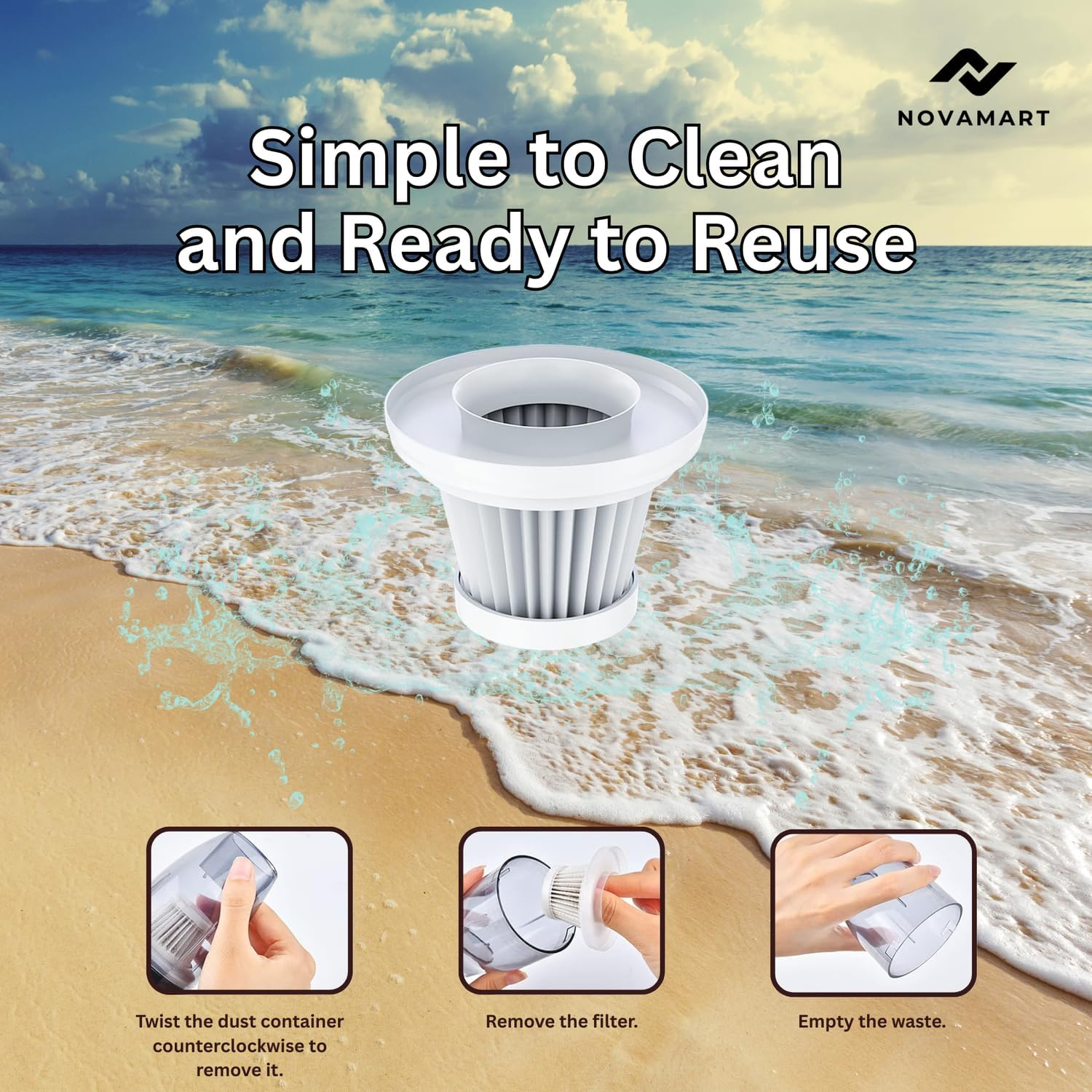 Cordless Car Vacuum Cleaner &ndash; 120W Power, USB Rechargeable, Dual 2000Mah Battery, Lightweight ABS, 0.5L Dustbin, Portable Handheld Auto Cleaner image number 2