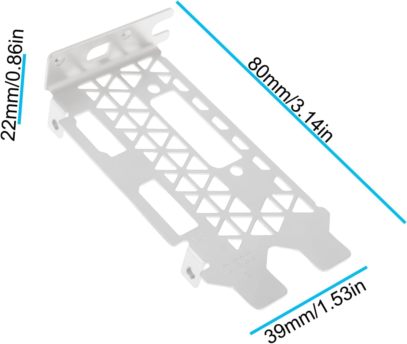 YINETTECH Low Profile Bracket 8Cm Compatible with ZOTAC GTX1050 Gtx1050Ti GTX1650 LP Graphics Video Card image number 5