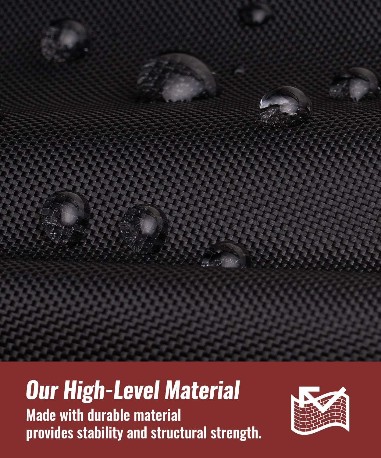 NUPICK Grill Cover for George Foreman 15-Serving GGR50B, GFO3320, GFO240 Electric Grill, Easy Take off Handle Design, All Weather Resistant Small round Grill Cover image number 4