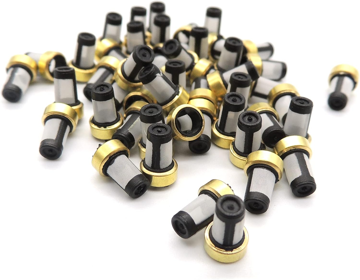 Hisport Fuel Injector Seal Kits Filter Baskets Repair Set CF109Y Compatible with Yamaha Marine[50 Set]