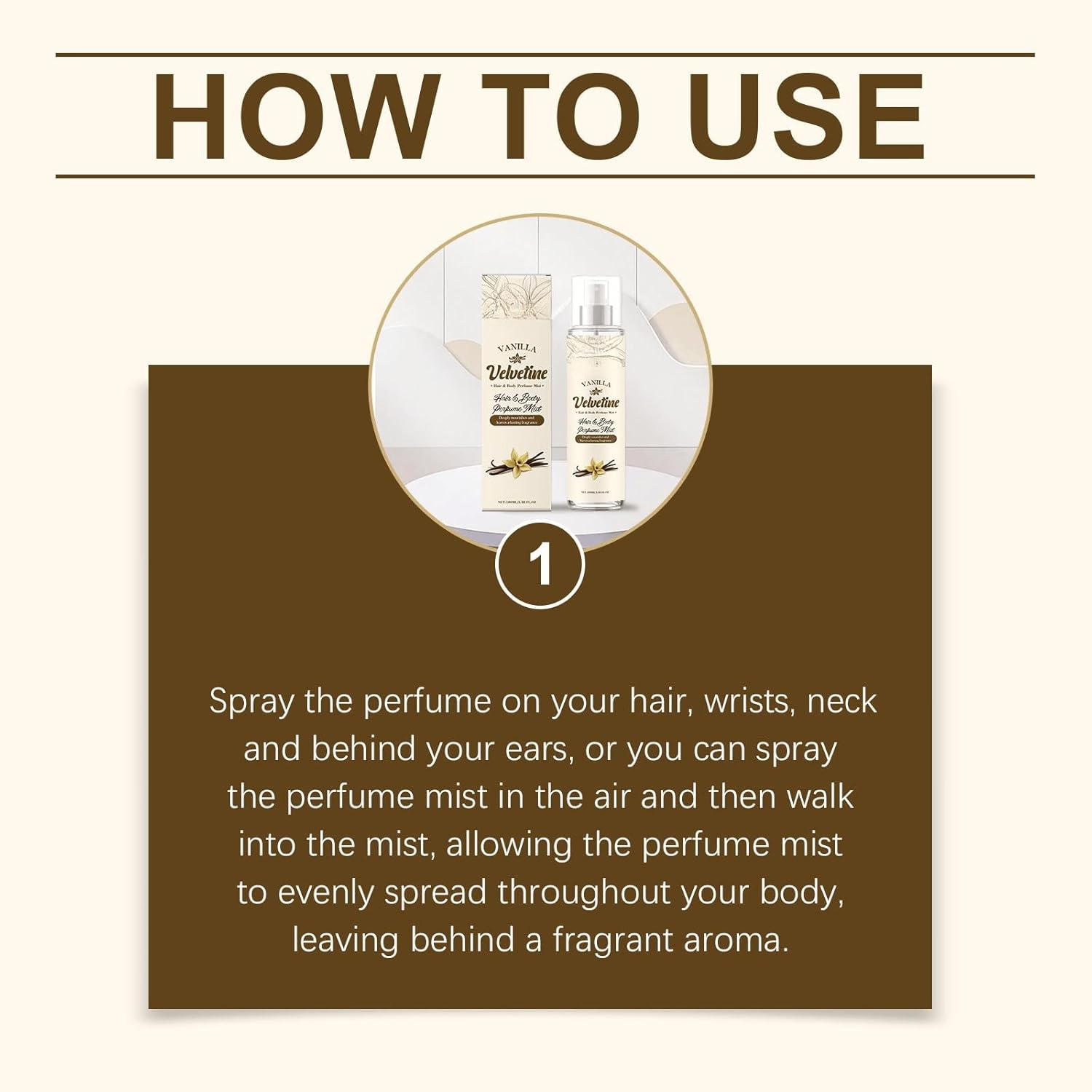 Velvet Vanilla Fragrance Mist &ndash; Soft & Long-Lasting Body Spray for Everyday Freshness (3Pcs)