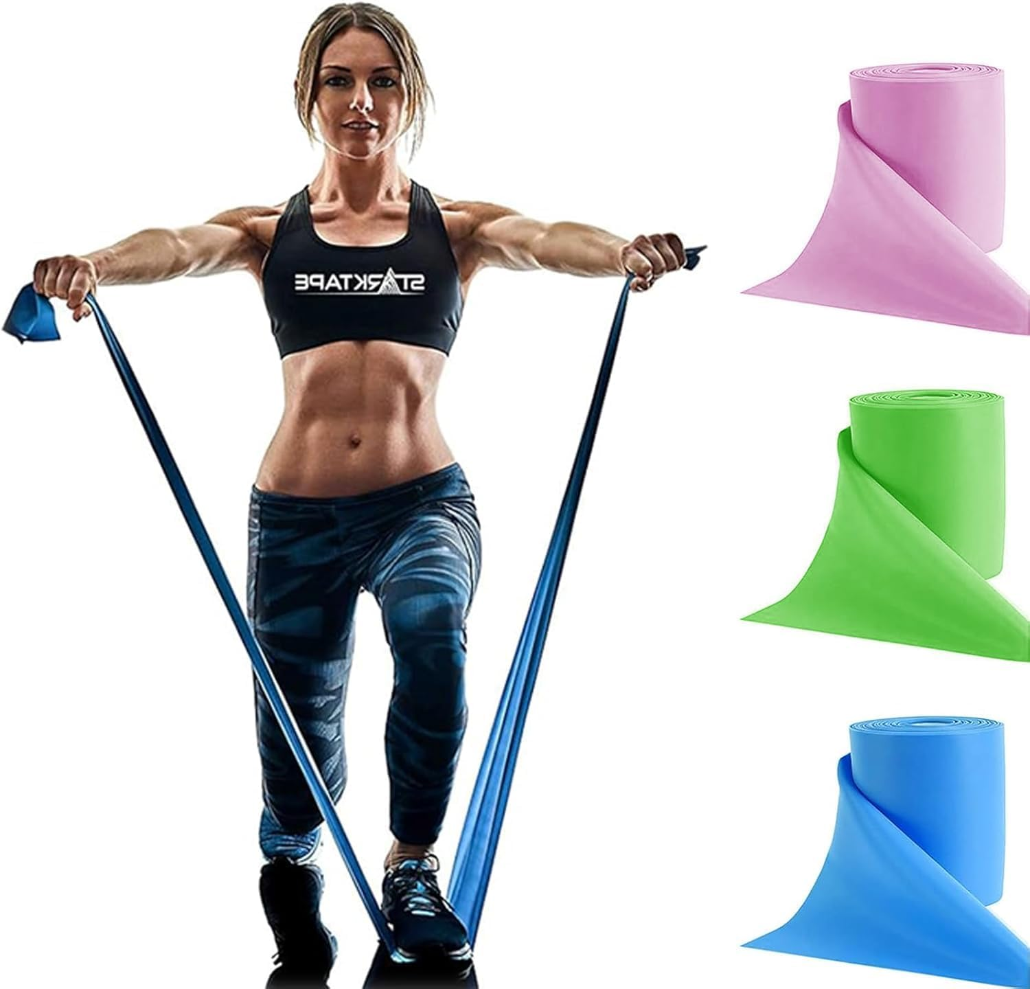 WADY Resistance Bands Set - 3 Loop Exercise Bands for Booty, Legs & Glutes Workout, Stretching Yoga/Pilates Bands for Home & Gym, Elastic Fitness Bands for Women & Men image number 6