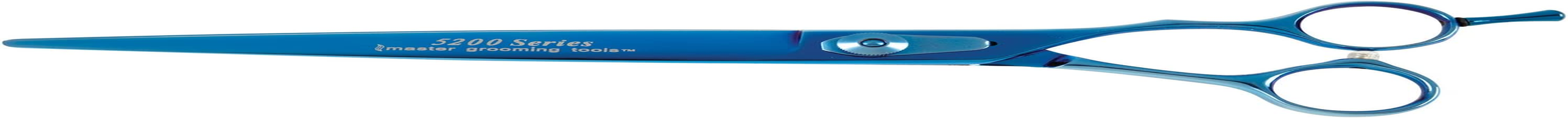 Master Grooming Tools 5200 Blue Titanium Shears &mdash; High-Performance Shears for Grooming Dogs - Straight, 6&frac12;" image number 2