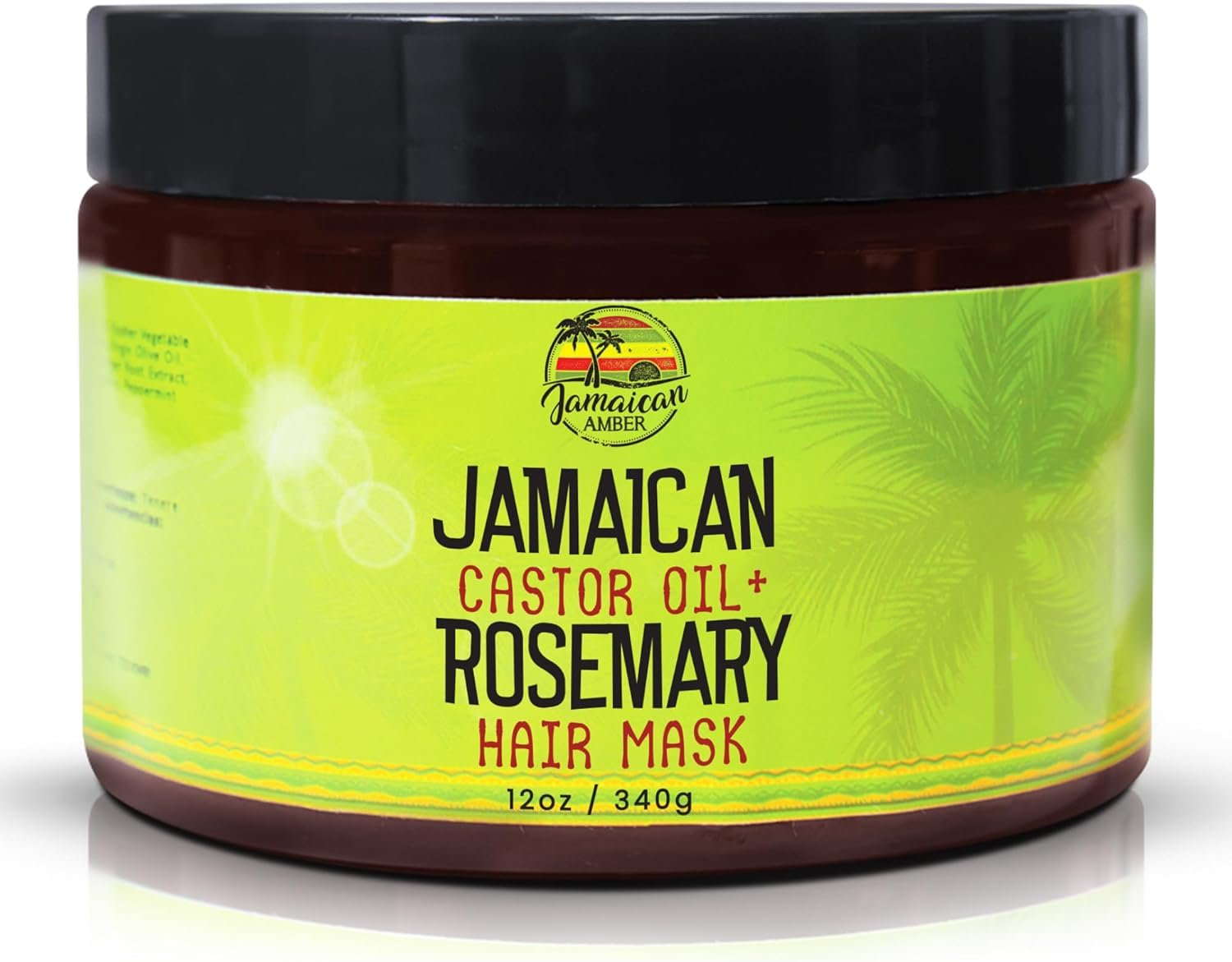Jamaican Amber, Castor Oil & Romero Hair Mask - 12 Fl Oz/ 354 Ml - Deep Conditioning Hair Repairing Mask for Dry Damaged Hair image number 4