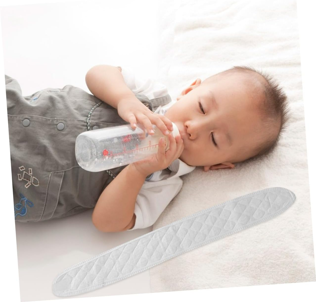 MERRYHAPY 6Pcs Newborn Belly Bands Baby Navel Bands Pure Cotton White Soft Belly Button Belt for Infant Umbilical Care and Protection image number 2