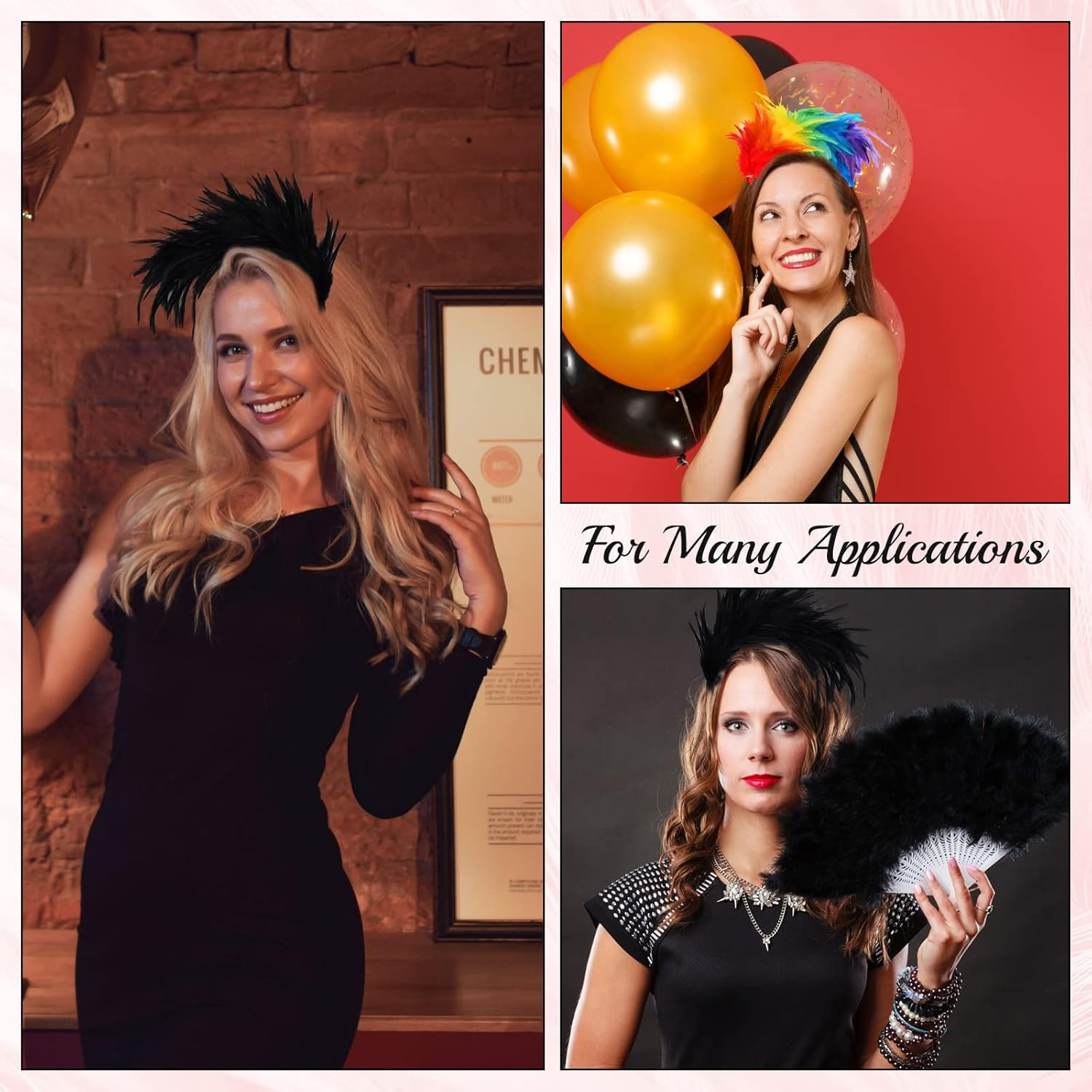 Ehuihuan Headpiece, Rainbow Hair Accessories, Festive Stage Performances, Carnival Accessories, Rainbow Headbands image number 1