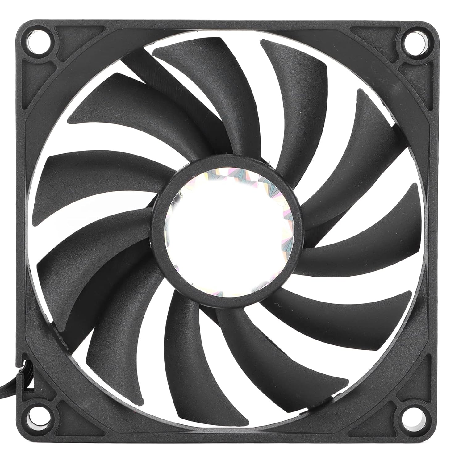 Computer Case Fan, 80Mm Long Life Cooling Fan Ultra Thin 4 PIN PWM Intelligent Speed Regulation Chassis Fan with Screw Bag for Computer Chassis image number 4