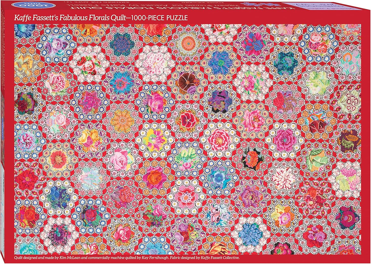 Kaffe Fassett'S Fabulous Florals Quilt Jigsaw Puzzle for Adults: 1000 Pieces