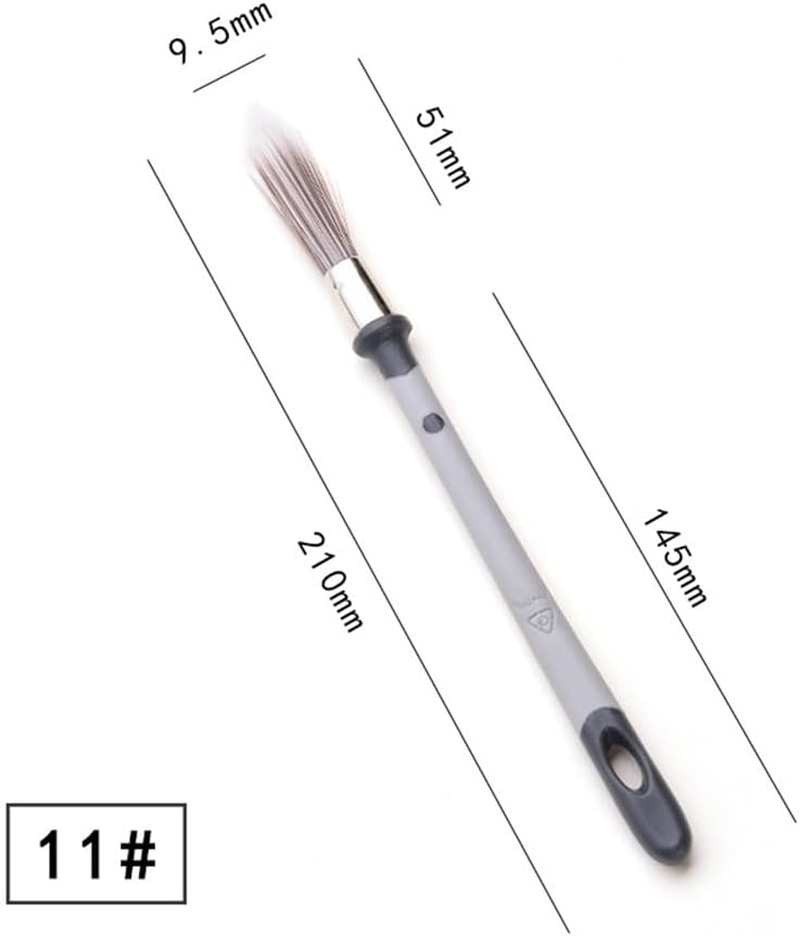 Paint Detail Brushes, 4-Piece Set, round Trim Brushes for Small Repairs and Art image number 3