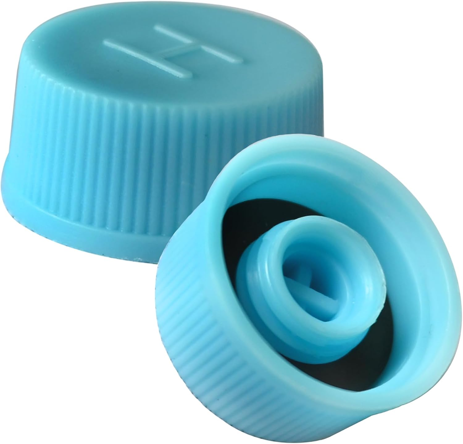 Air Conditioning Valve Cap, Blue High and Low Pressure Caps Auto AC A/C System Valve Core Dust Covers Set for Air Conditioning Service AC System Charging Port Caps image number 3